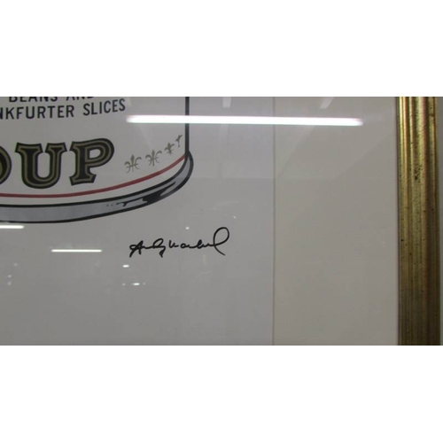 2309 - Andy Warhol (1928-1987) Large plate signed limited edition lithographic print numbered 65/100 in pen... 