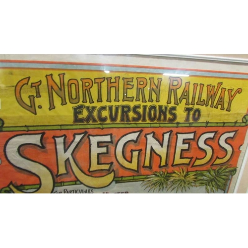 2320 - A framed and glazed original Northern Railways Poster for Skegness.  (Collect only)