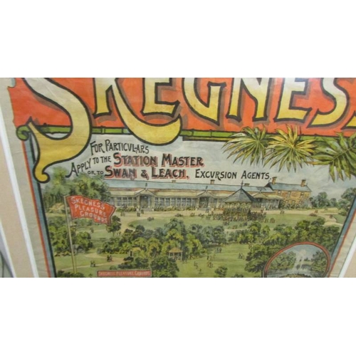 2320 - A framed and glazed original Northern Railways Poster for Skegness.  (Collect only)