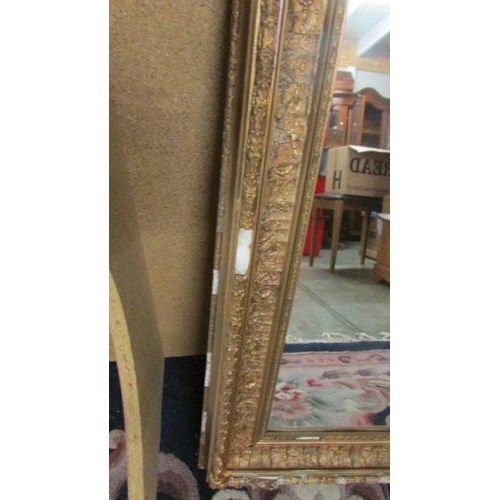 2333 - An old gilt framed mirror, frame a/f.  (Collect only)