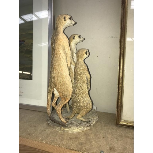 1294 - A Country Artists? Meerkat group, signed P. S. Zeiler