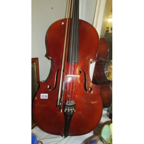 2339 - A good cello with bow. (Collect only)