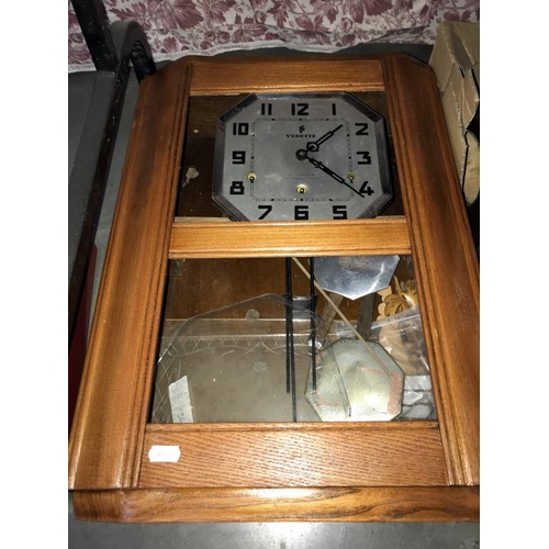 1353 - A large lot of clocks ( for spares & repairs) (2 clock cases & 5 boxes)