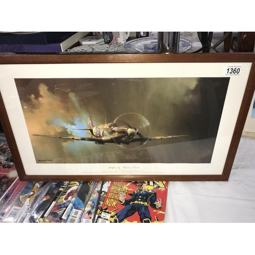 1360 - Spitfire by Barrie Clarke & The Lancaster V.Cs by Robert Taylor aircraft prints