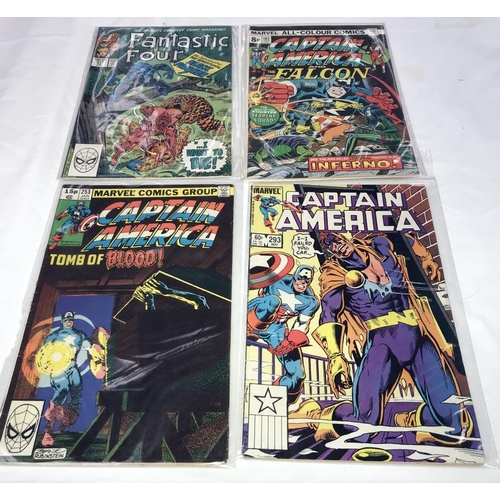 1392 - A good collection of Captain America Avengers & Fantastic 4 comics