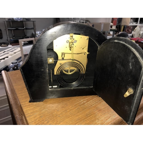 1394 - An 8 day chiming mantle clock & a 1920's 30 hour art deco clock