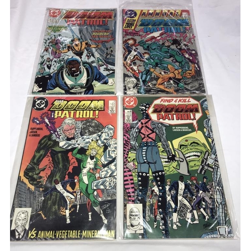 1396 - A collection of DC comics including Steel. Black lightning, Doom Patrol, Dr Fate & Detective etc.