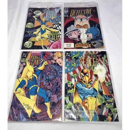 1396 - A collection of DC comics including Steel. Black lightning, Doom Patrol, Dr Fate & Detective etc.