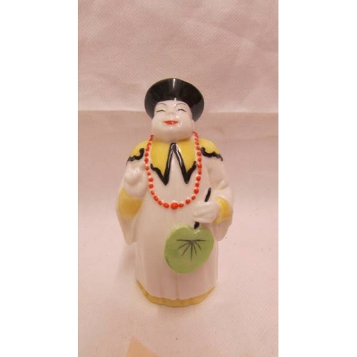 2097 - Four Royal Worcester candle snuffers - Mandarin, Chinese Girl, Monk and Nun.