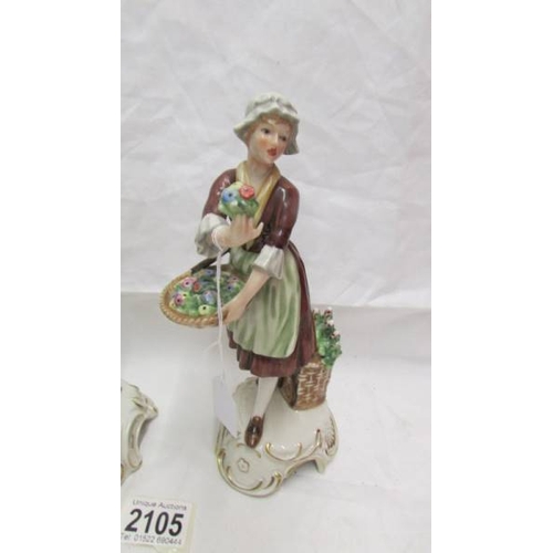 2105 - A pair of Goebel figurines.