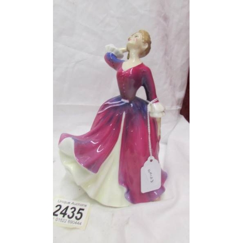 2435 - Two Royal Doulton figurines - Summer Rose Hn3309 and Melissa HN2467.