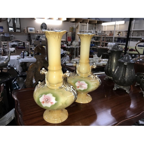 1329 - A pair of early 20th century vases by Albany at Harvey potteries (1 A/F)