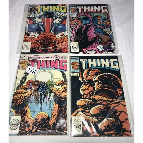 1332 - A good collection of Marvel comics including The Thing & Spider Woman etc.