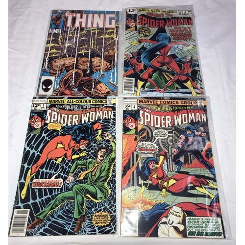 1332 - A good collection of Marvel comics including The Thing & Spider Woman etc.