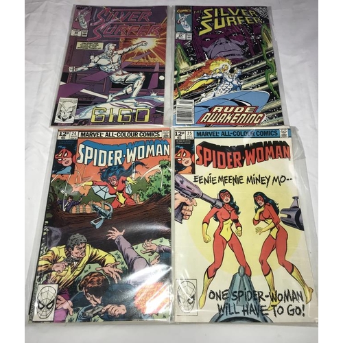 1332 - A good collection of Marvel comics including The Thing & Spider Woman etc.