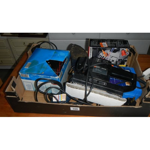 101 - A box of power tools (sold as seen), (collect only)