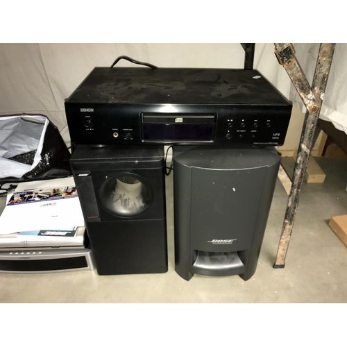 1423 - Various Bose Hi-Fi items including radio tuner, CD player & various surround sound remotes, manuals ... 