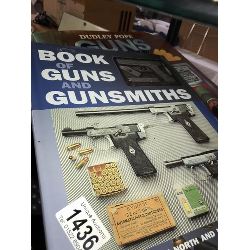 1436 - 3 vintage of hard back reference books on guns & gunsmiths