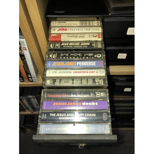 1497 - Approximately 379 audio cassettes, 1980's onwards including Prince, The Police, Toyah & Blondie etc.... 