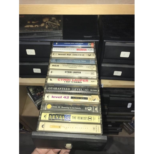 1497 - Approximately 379 audio cassettes, 1980's onwards including Prince, The Police, Toyah & Blondie etc.... 