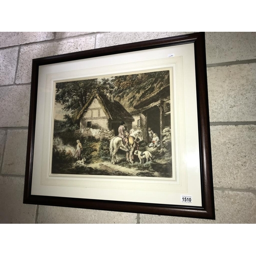 1510 - G Morland/W.Ward framed & glazed engraving