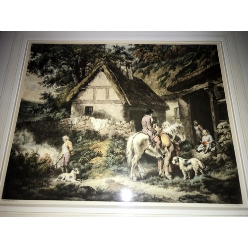 1510 - G Morland/W.Ward framed & glazed engraving