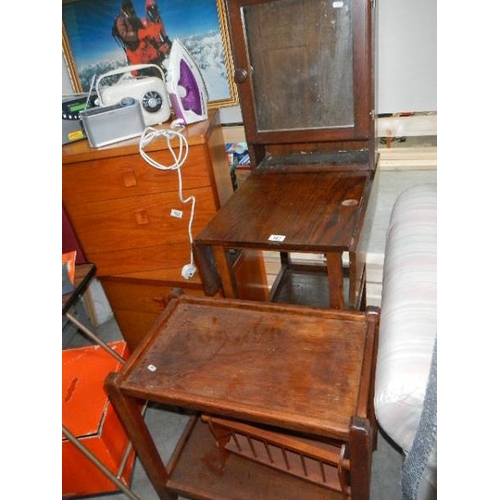 167 - Two trolley's and a cabinet. (collect only)