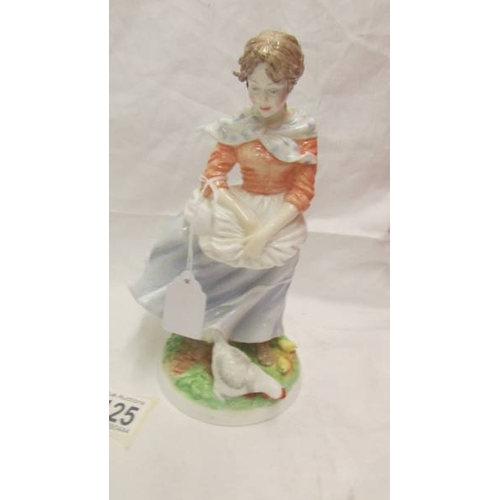 2125 - Two Royal Worcester ''Old Country Ways'' series figures - ''The Millkmaid'' and ''A Farmer's Wife''.