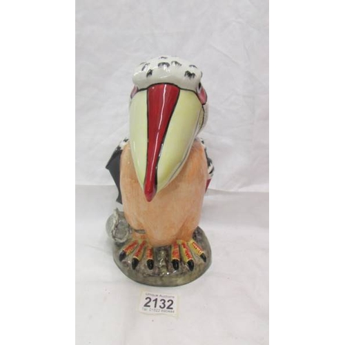 2132 - A Lorna Bailey limited edition bird,  4 of 40. 25 cm tall.