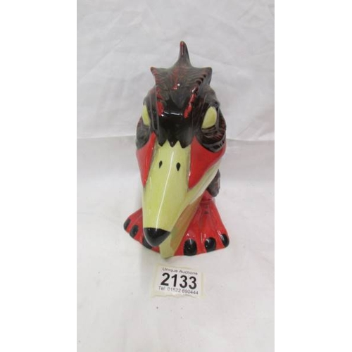 2133 - A Lorna Bailey bird, signed J S. 18cm tall.