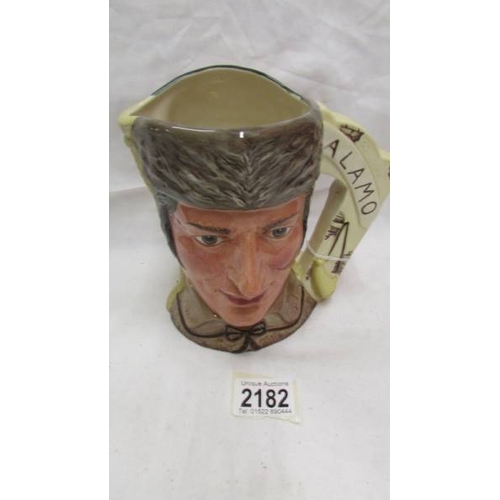 2182 - A Royal Doulton Battle of the Alamo character jug.