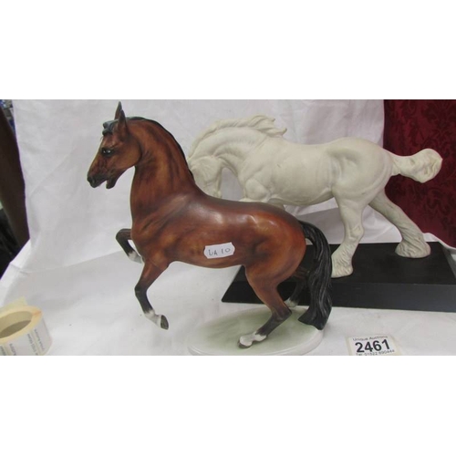 2461 - A Goebel horse and a Beswick horse.