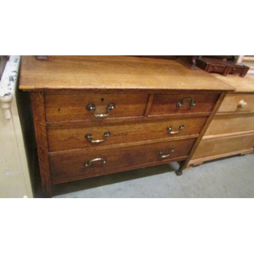 2507 - A 19th century arts and crafts dresser, originally from Leeds University. (collect only)