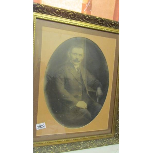 2522 - A pair of framed and glazed Victorian portrait photographs. (collect only)