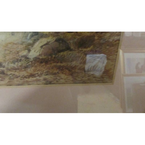 2547 - An Earp, Edwin (1851-1945) framed and glazed river/lake scene watercolour on board. (collect only)