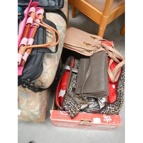 507 - A good lot of hand bags including Kipling, (collect only)