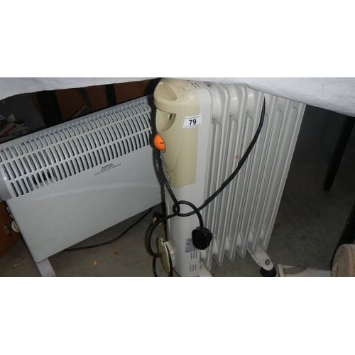 79 - Two electric heaters. (collect only)