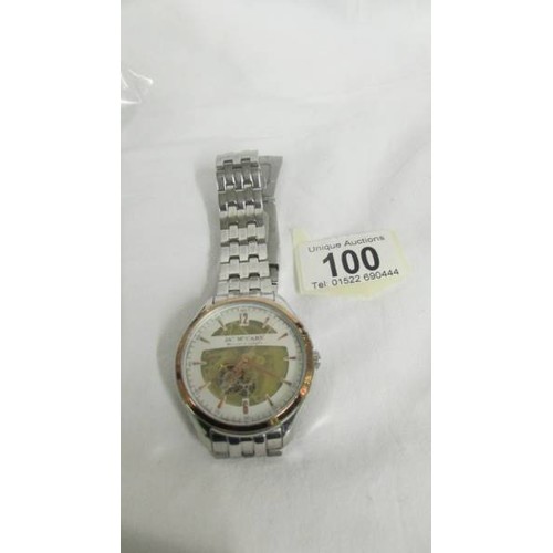 100 - A James McCabe gent's wrist watch.