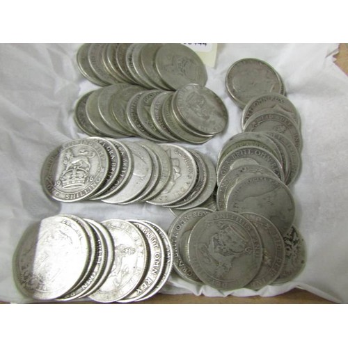 1100 - Sixty silver shillings, 325 grams.