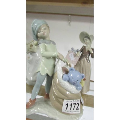 1172 - Six Lladro figures - Santa's magical workshop, 7