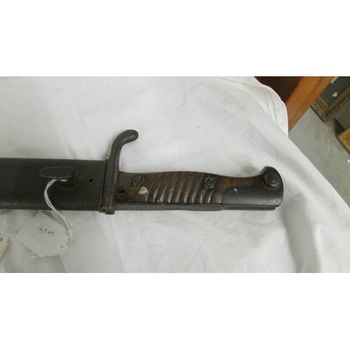 1202 - A Bayonet in sheath marked DUFKOFP WERKE AG.