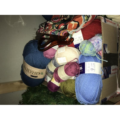 10 - A good lot of knitting yarn (both new and used), knitting needles etc. COLLECT ONLY