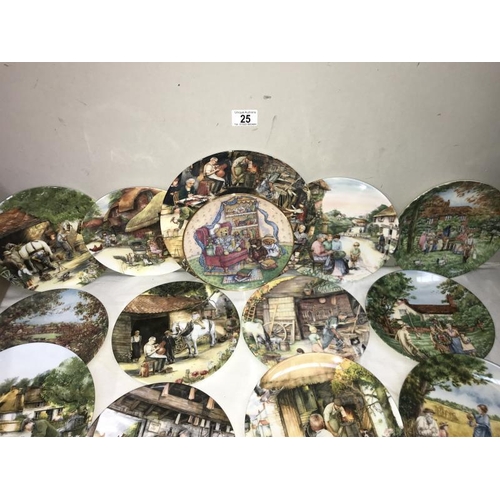 25 - An assortment of collectors plates including Royal Doulton