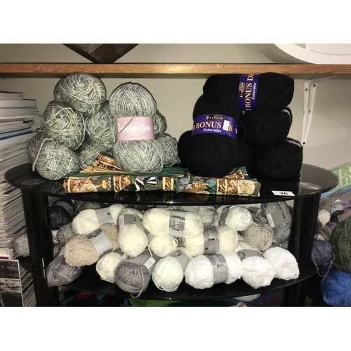 26 - A good lot of knitting yarn (new and used) and knitting books and magazines  COLLECT ONLY