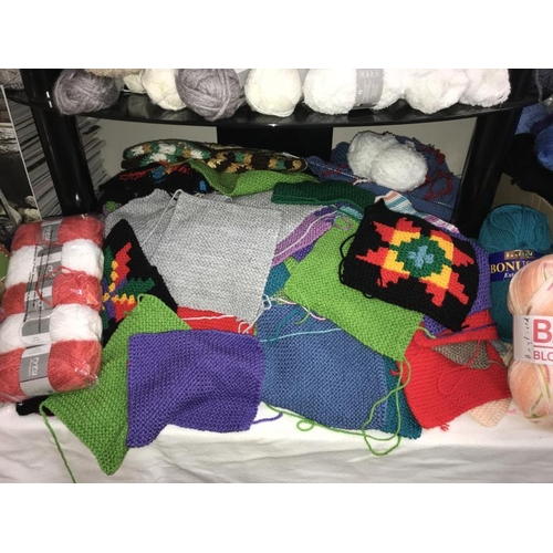 26 - A good lot of knitting yarn (new and used) and knitting books and magazines  COLLECT ONLY