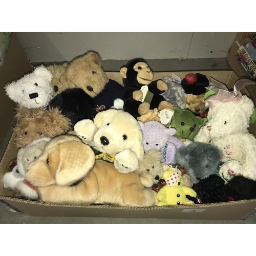 3 - A quantity of small teddies and cuddly toys including Beanie Babies