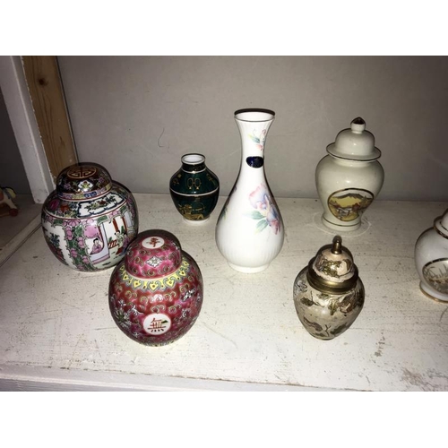 51 - A good lot of china including Chinese ginger jars, Aynsley etc