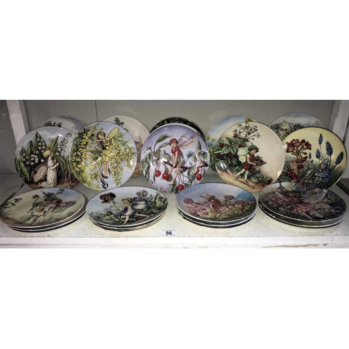 56 - 23 Wedgwood fairy collectors cabinet plates