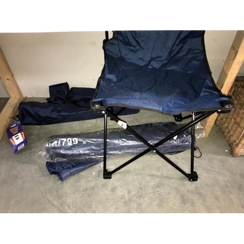 6 - 4 camping/portable folding chairs