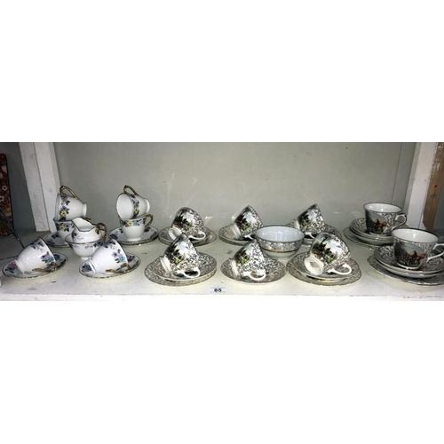 85 - 2 vintage tea sets and a part tea set